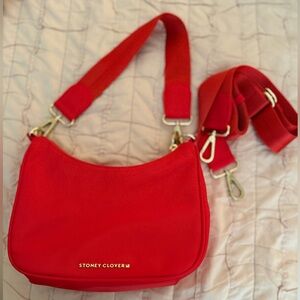 Stoney Clover Lane Coca Cola Curved Crossbody Bag Coke Red